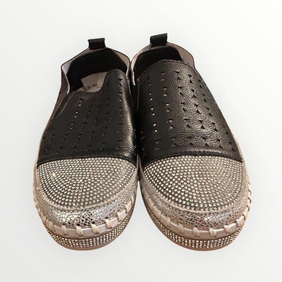 Bernie Mev Glitter Slip-On Sneakers Size 8.5 - Picture 3 of 5